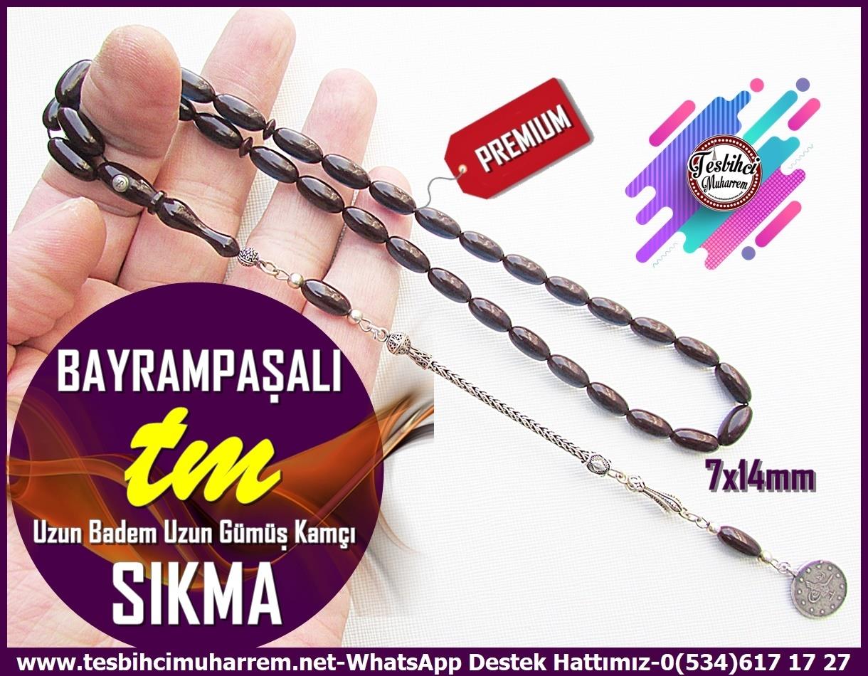 Patlıcan Moru Kehribar TesbihlerTM13130Tespih Sıkma Kehribar I Morcivert Uzun Badem Uzun Gümüş Kamçı  Bayrampaşalı TesbihTespih Sıkma Kehribar Morcivert Uzun Badem Uzun Gümüş Kamçı  Bayrampaşalı Tesbih