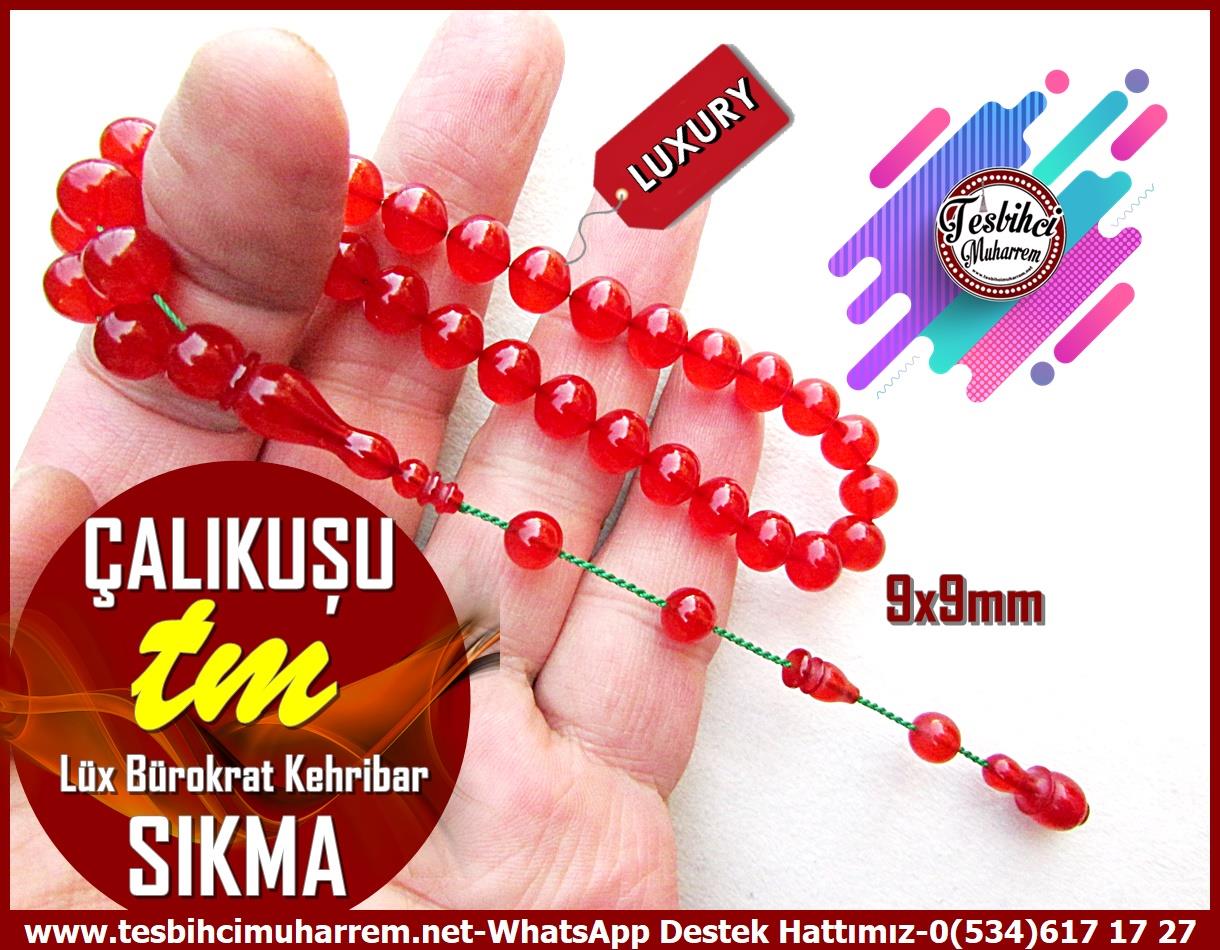 Bordo Vişne Ton TesbihlerTM12865Tespih Sıkma Kehribar Lüx Blok Bürokrat Basık Kesim Çalıkuşu TesbihTespih Sıkma Kehribar Lüx Blok Bürokrat Basık Kesim Çalıkuşu Tesbih