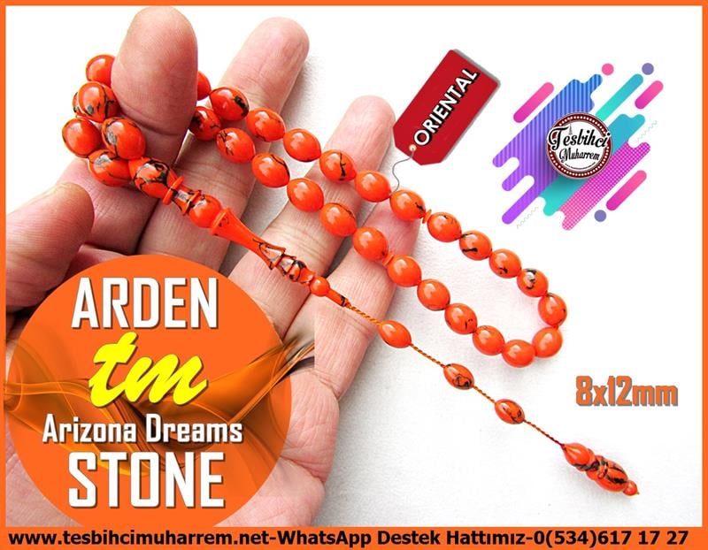 Turkuaz Firuze Taş TesbihlerTM12313Turuncu Renk Siyah Damarlı Beyzi Kesim Arizona Dreams Stone Tesbih Taş Tespih Arden Turuncu Renk Siyah Damarlı Beyzi Kesim Arizona Dreams Stone Tesbih Taş Tespih Arden 