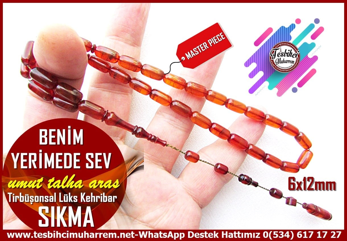 Hareli Kahve Kehribar TesbihlerTM14523Umut Talha Aras Usta İmzalı Sıkma Kehribar Tesbih I Tirbüşonsal Kapsül Model Benim Yerimede Sev TesbihUmut Talha Aras Usta İmzalı Sıkma Kehribar Tesbih I Tirbüşonsal Kapsül Model Benim Yerimede Sev Tesbih