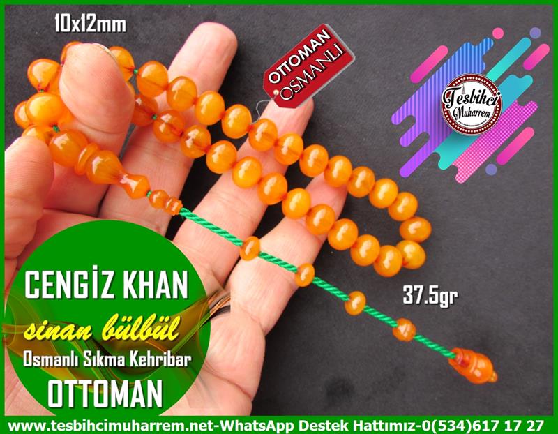 Osmanlı Kayısı Renk Ton TesbihlerTM12352Üst Düzey Çalışma Helezon Damarlı Osmanlı Sıkma Kehribar Tesbih Cengiz KhanÜst Düzey Çalışma Helezon Damarlı Osmanlı Sıkma Kehribar Tesbih Cengiz Khan