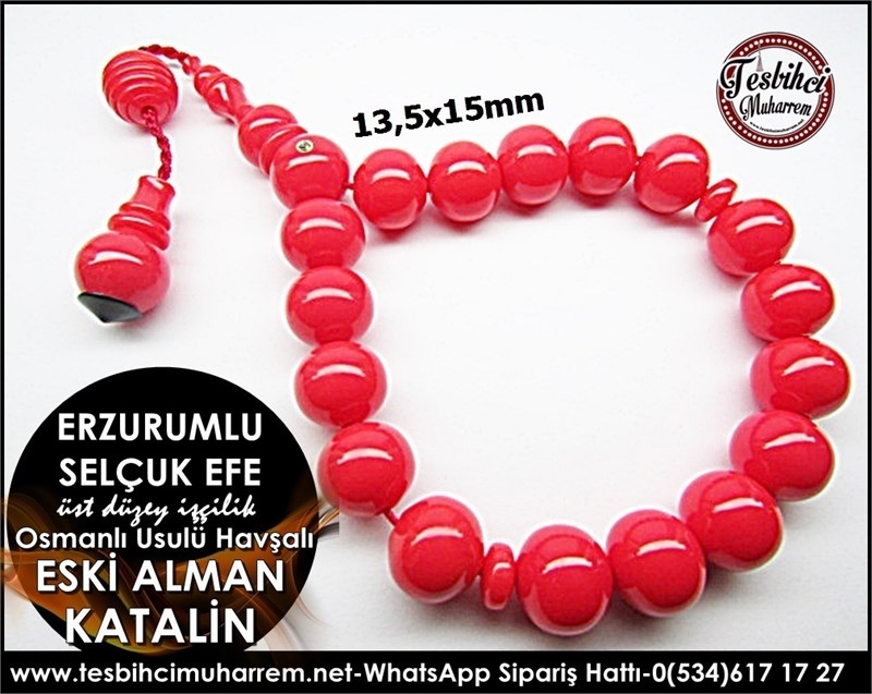 Üst Düzey İşçilik Havşalı Osmanlı Tarz Eski Alman Katalin Tesbih Erzurumlu Selçuk