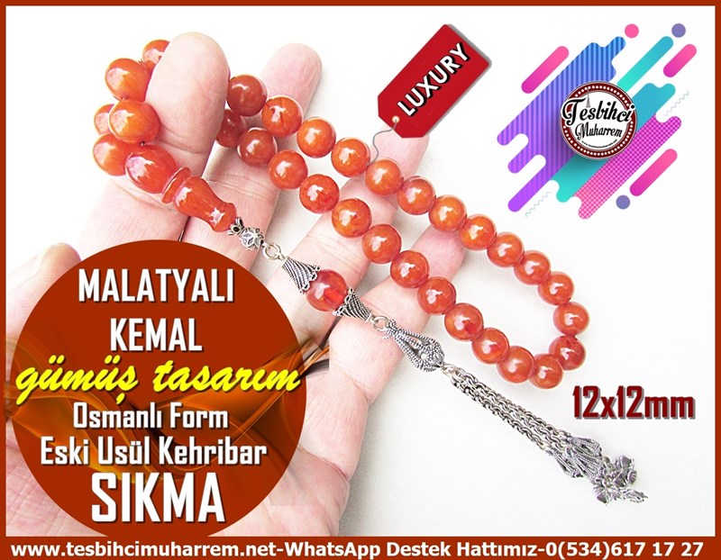 Osmanlı Benzetme Eskitme Eski Usül TesbihlerTM12081Yuvarlak Kesim Eski Usül Osmanlı Form Sıkma Kehribar Tesbih Malatyalı Kemal Yuvarlak Kesim Eski Usül Osmanlı Form Sıkma Kehribar Tesbih Malatyalı Kemal 