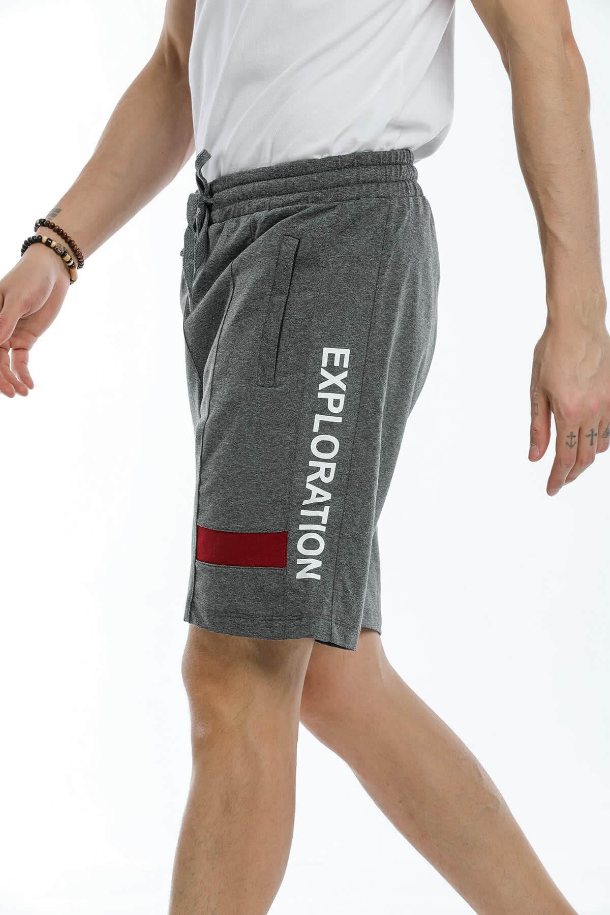 Bermuda Penye Erkek Şort Antrasit