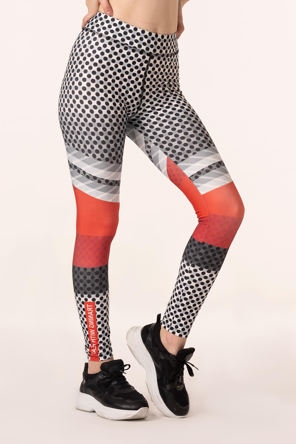 Dijital Baskılı Sporcu Tayt