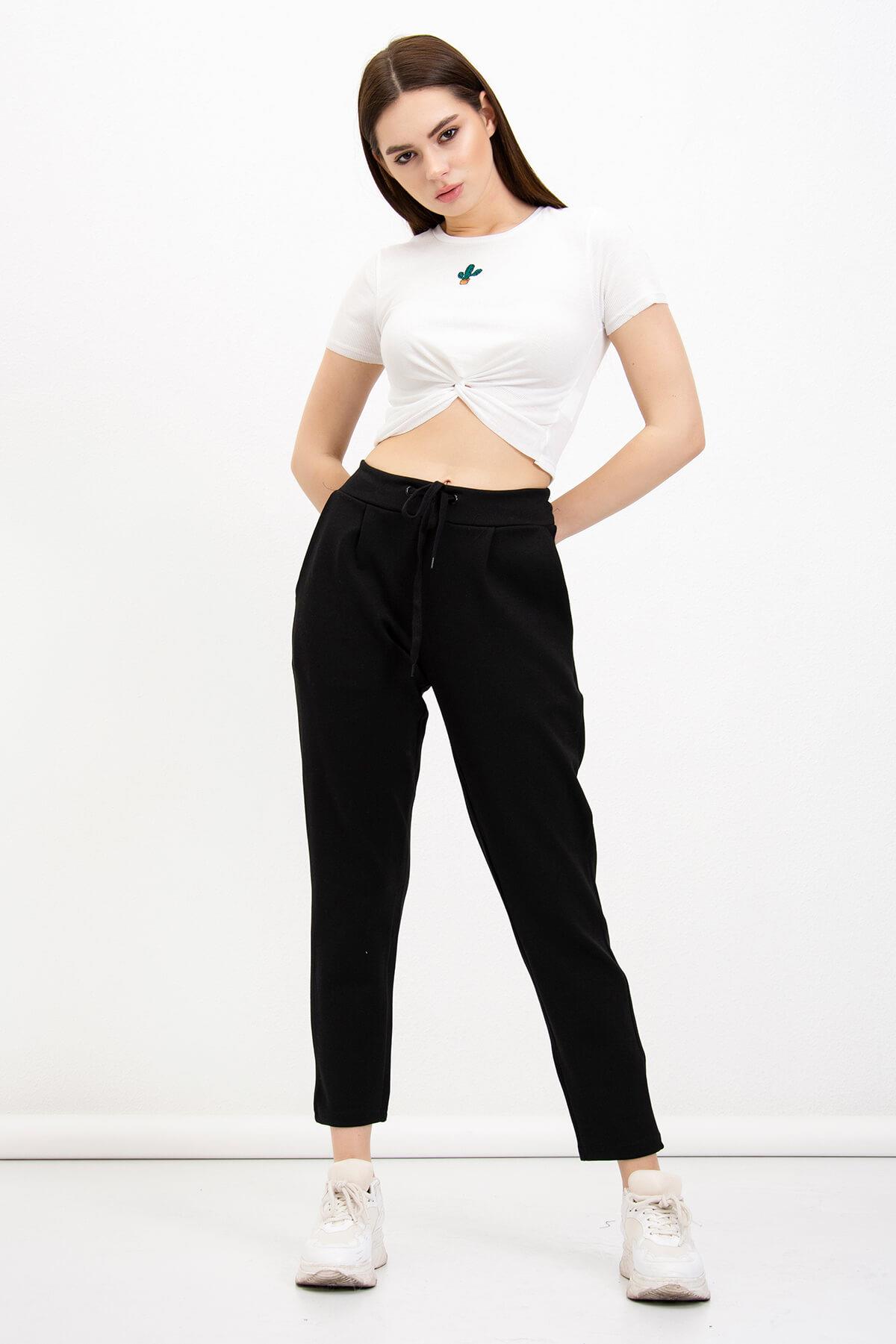 Cepli Çelik Pantolon Siyah