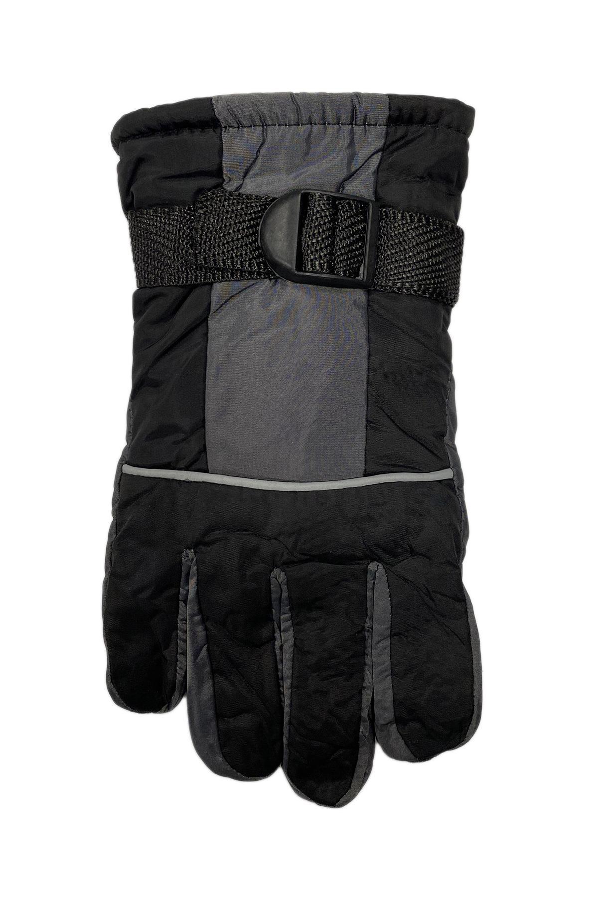 Çocuk Kar Eldiveni 4-8 Yaş Siyah