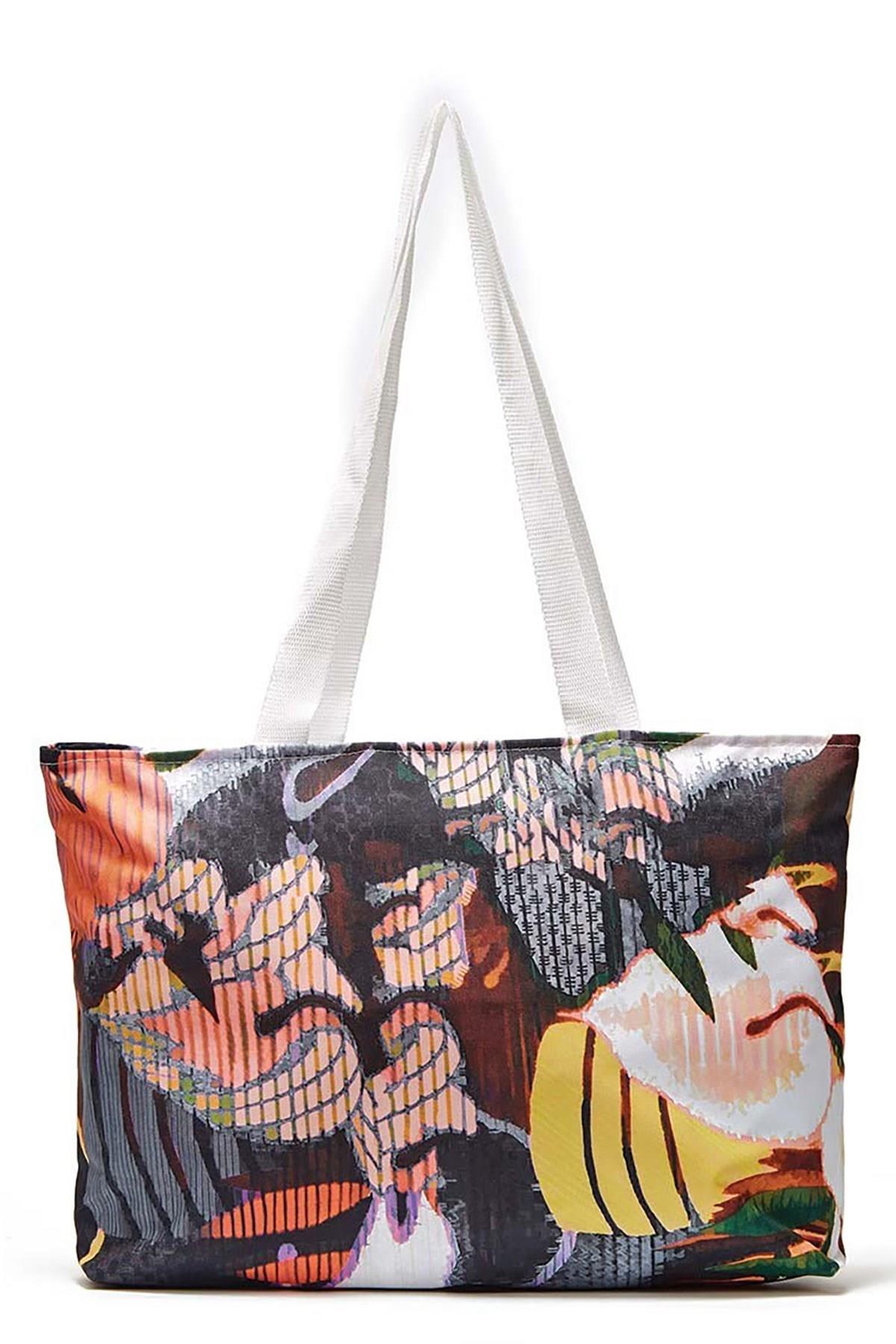 Color Plaj Çantası Siyah