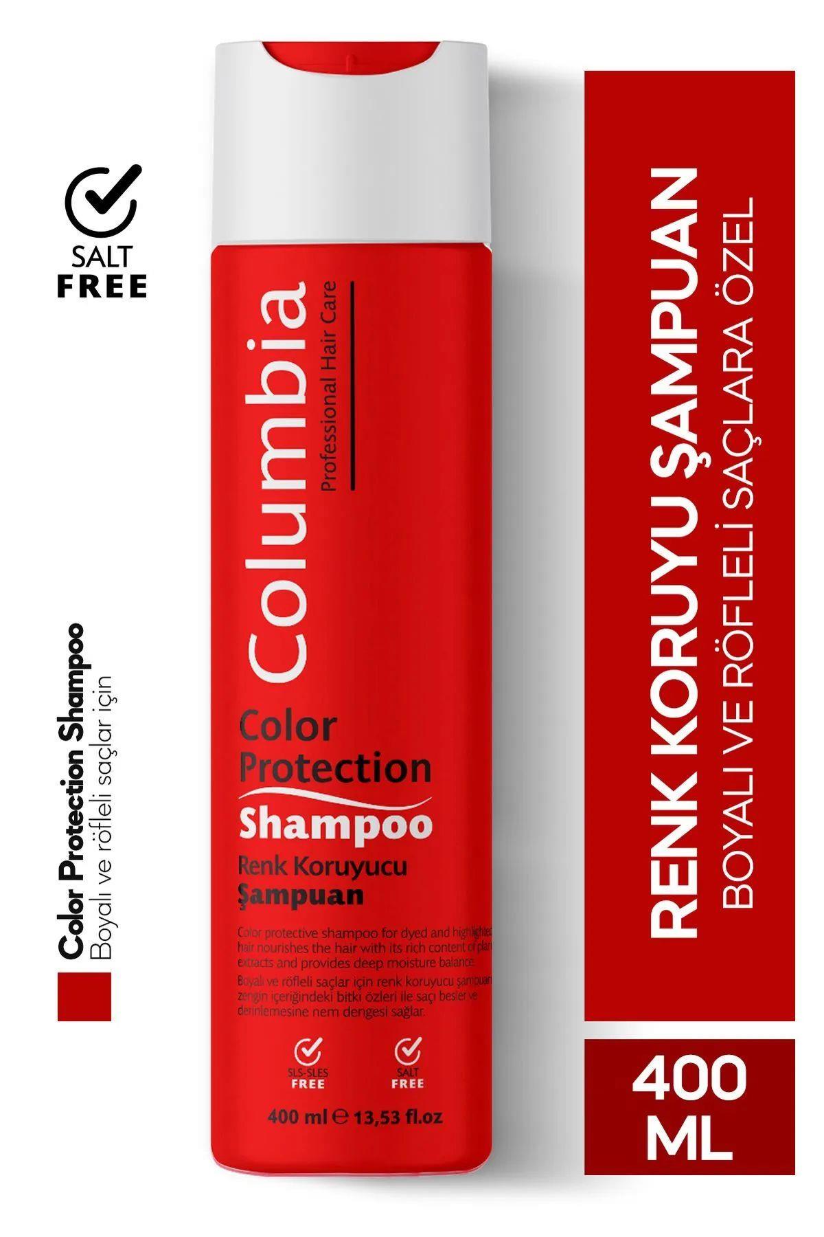 Columbia Boyalı Saçlar Için (COULEUR) Renk Koruyucu Şampuan - Tuzsuz & Sülfatsız 400 ml
