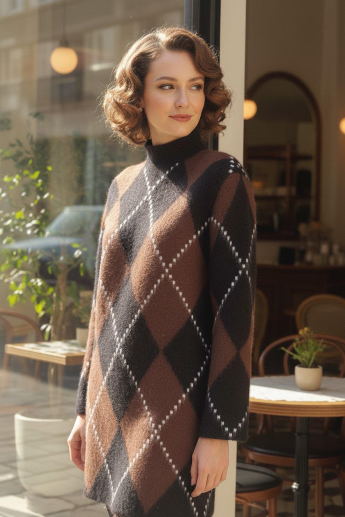 Rahat Kesim Triko Mini Elbise