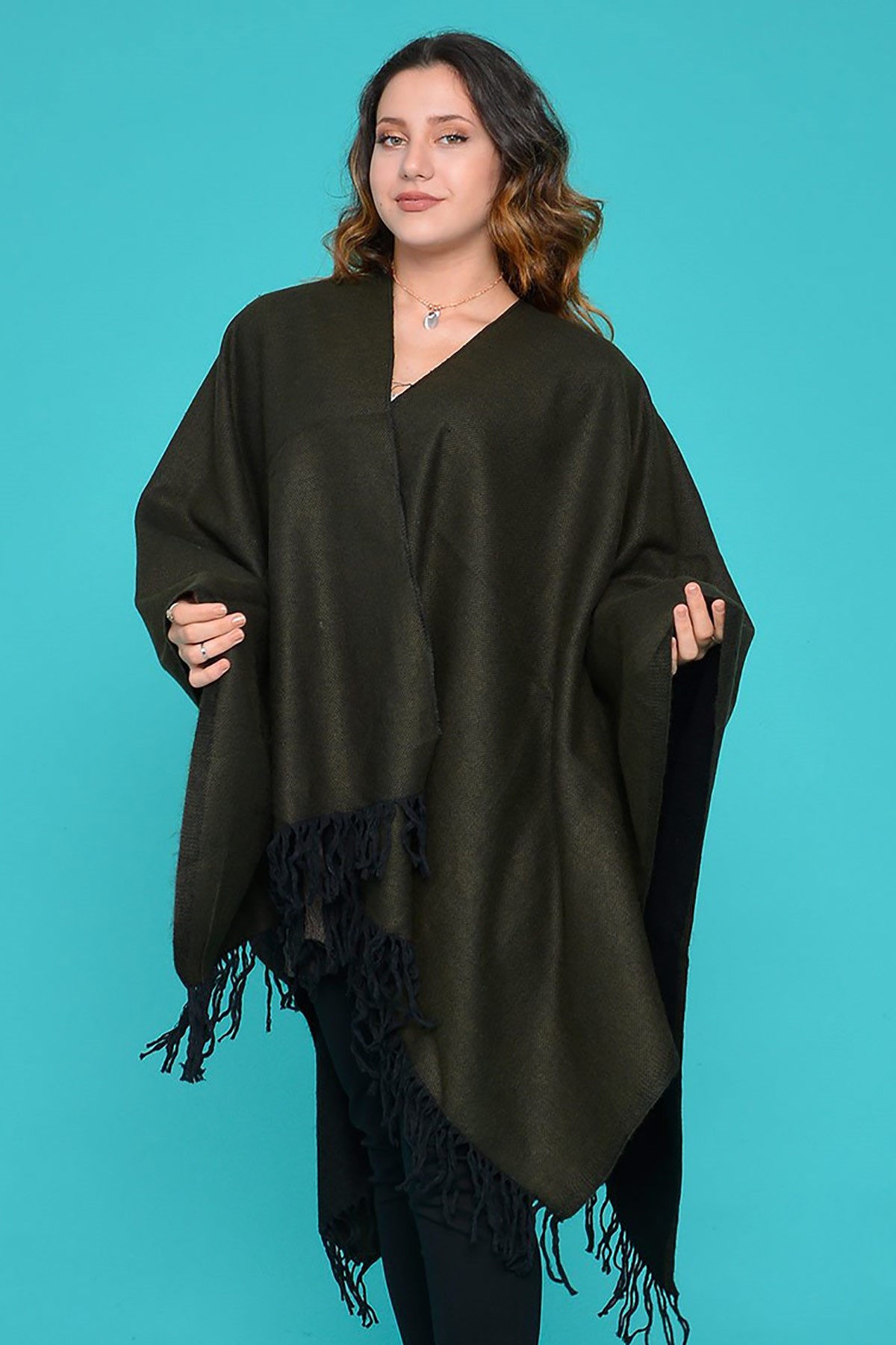 Elenora Çift Taraflı Şal Panço