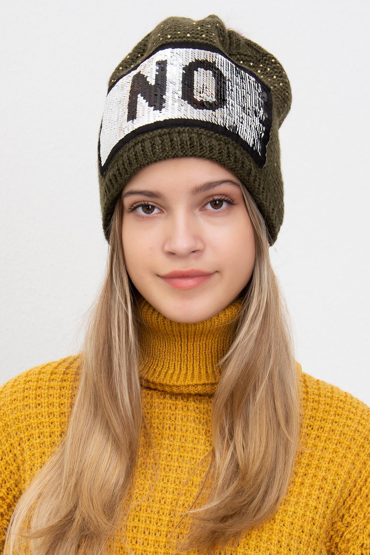 Emma Çift Yönlü Payetli Kadın Bere