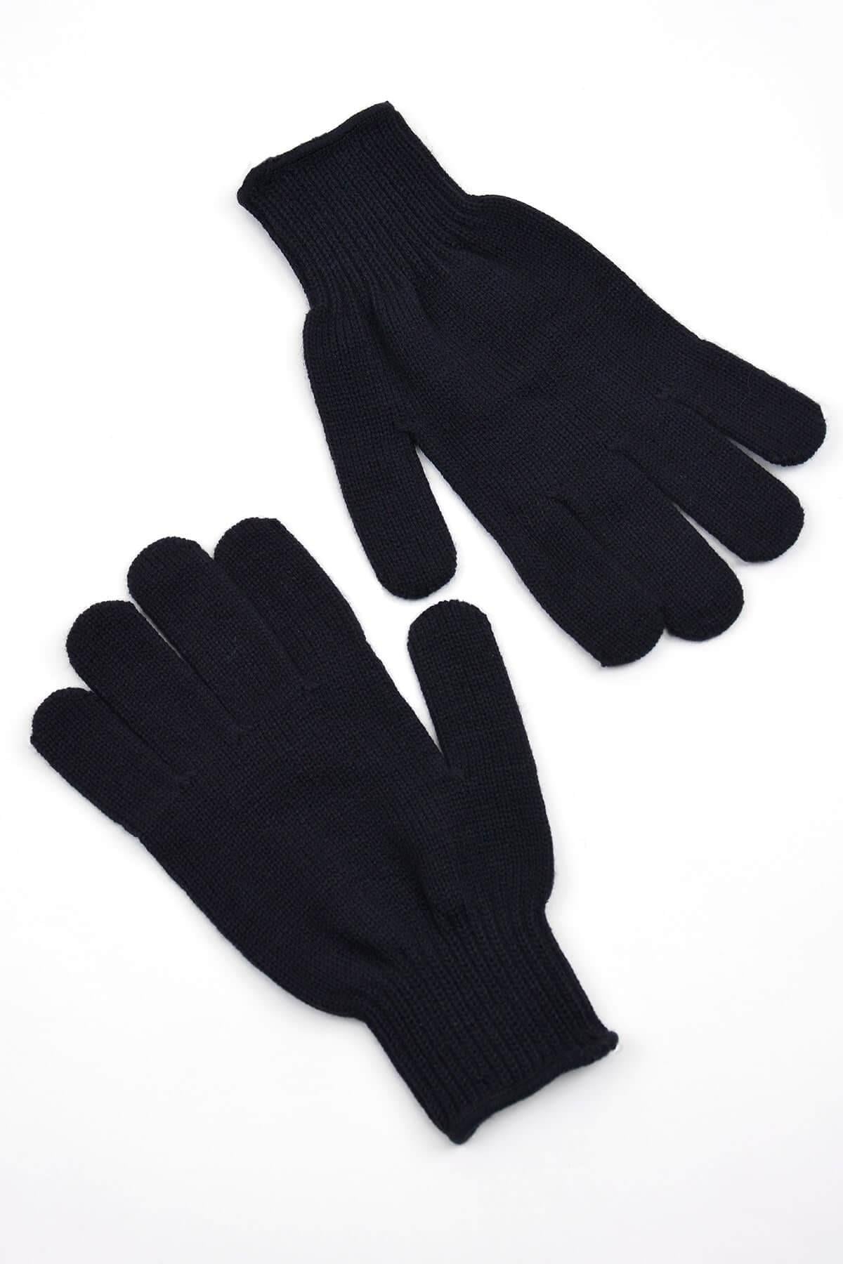 Erkek Akrilik Eldiven Lacivert