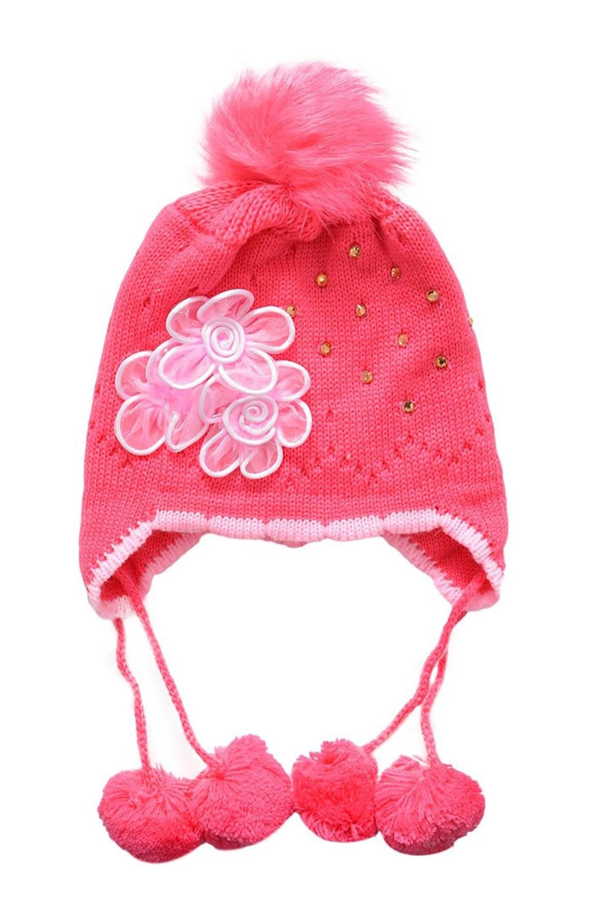 Flowers Premium Peluşlu Çocuk Bere