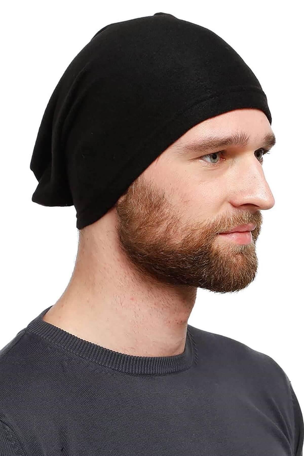 Fonksiyonel Polar Boyunluk Erkek Bere Siyah