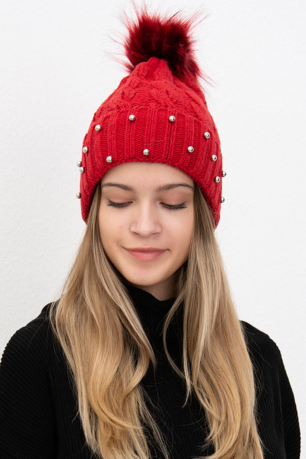 Jesse İncili %50 Yün Kadın Bere