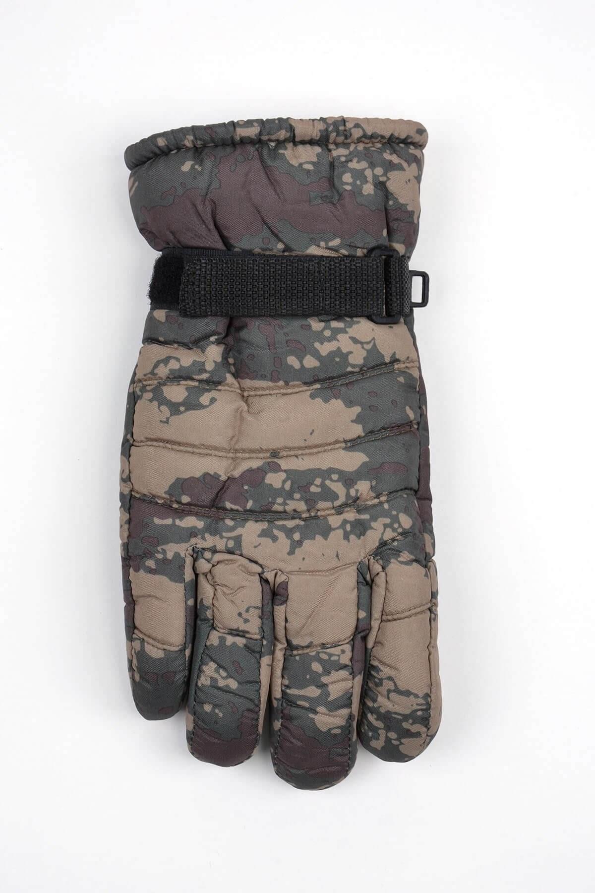 Kadın Kar Eldiveni Kamuflaj