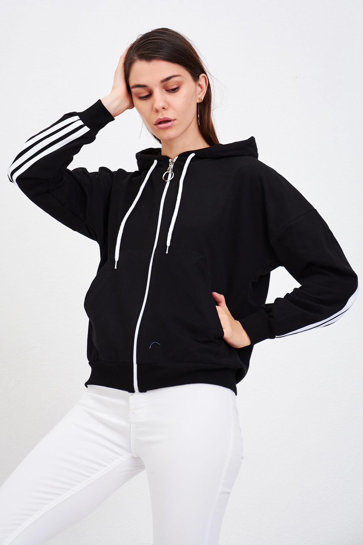 Kanguru Cepli Sweat Siyah