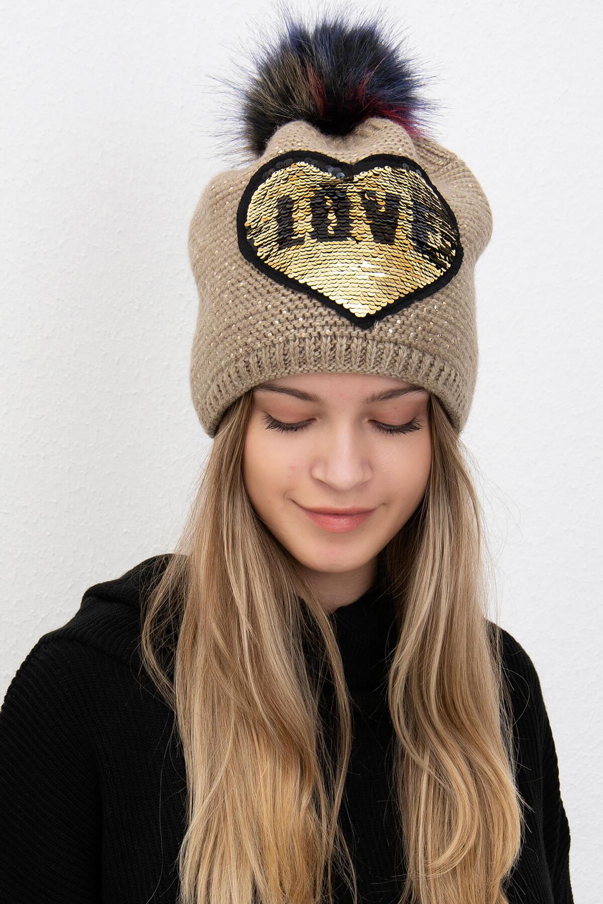 Kinsey Çift Yönlü Payetli Kadın Bere