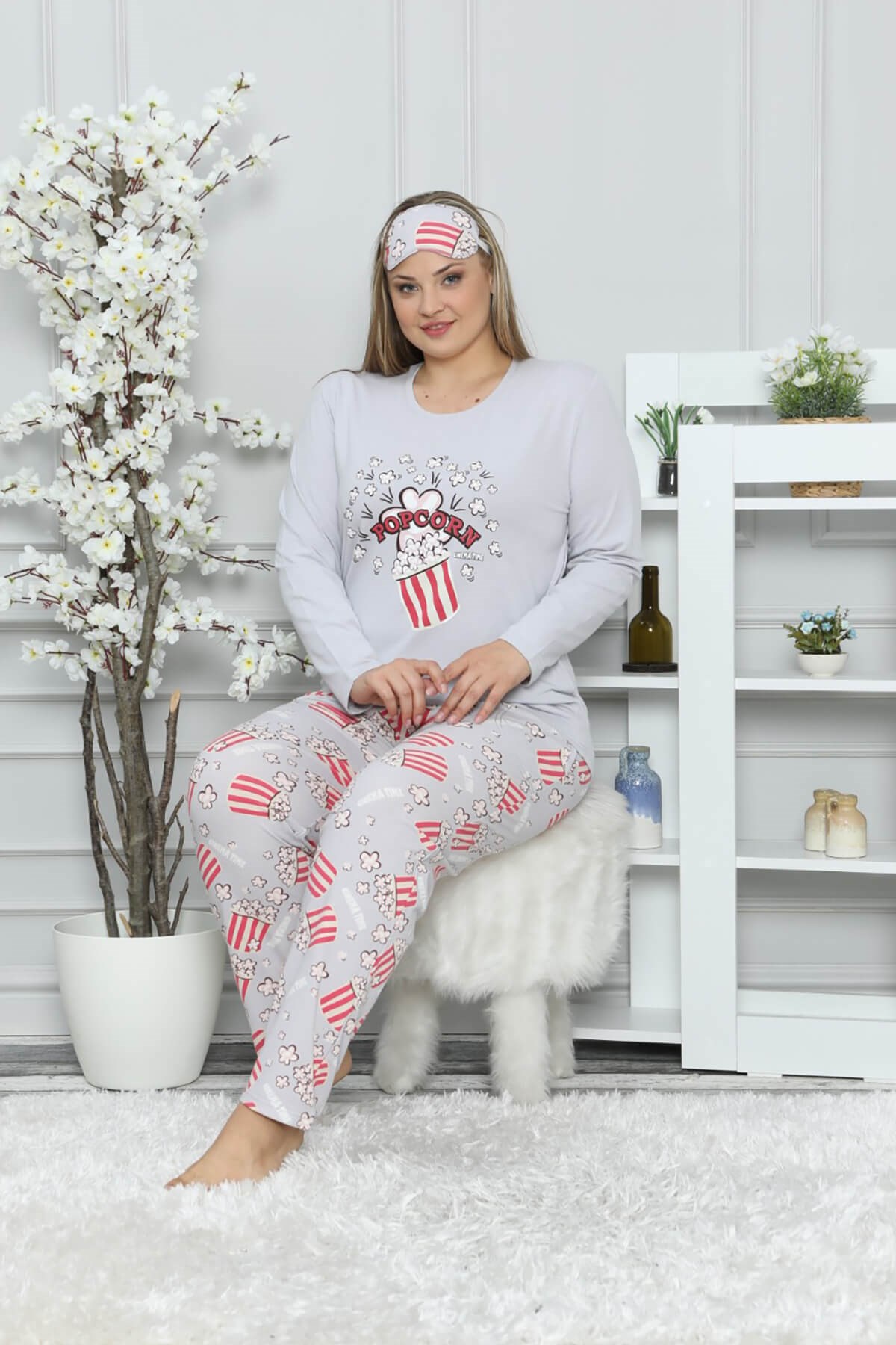 Kışlık Soft Büyük Beden Pijama Takımı