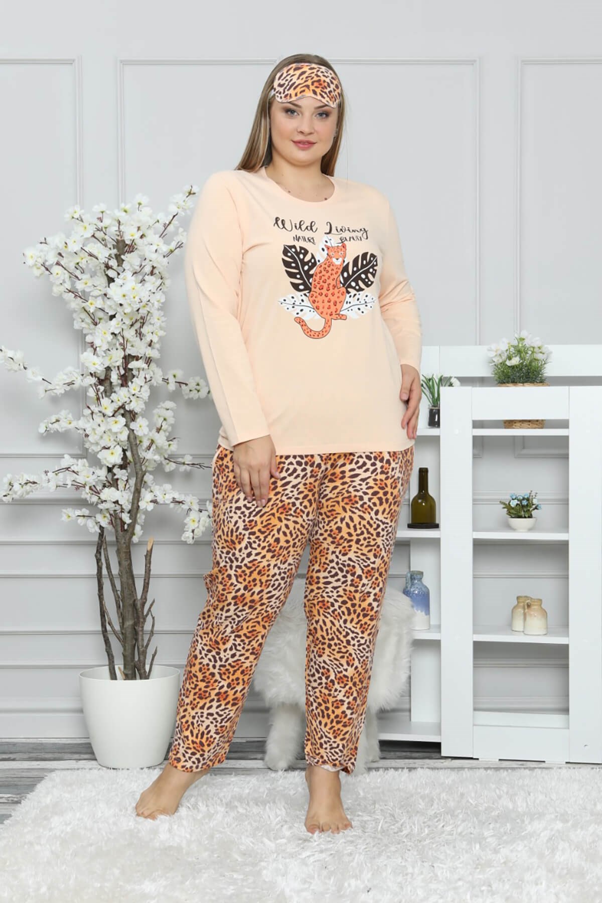 Kışlık Soft Büyük Beden Pijama Takımı