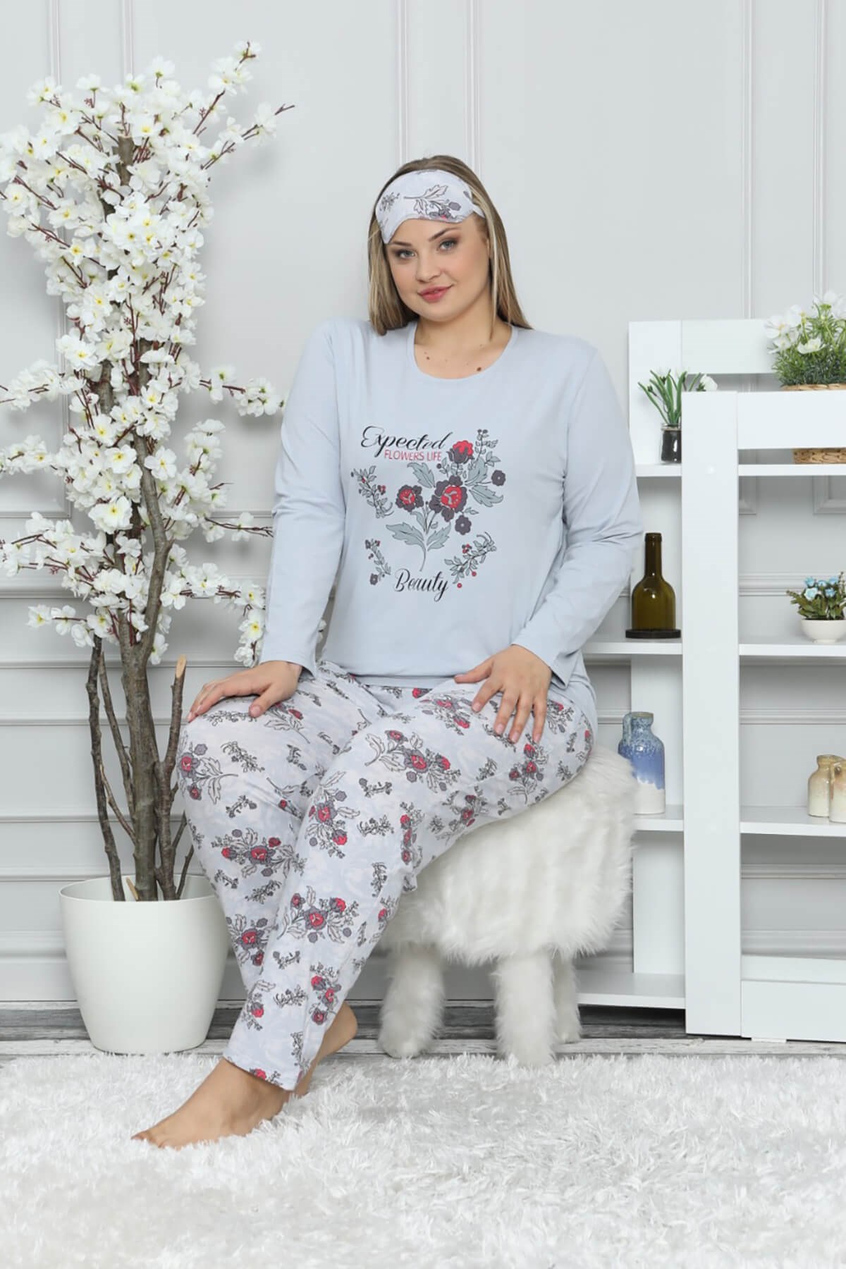 Kışlık Soft Büyük Beden Pijama Takımı