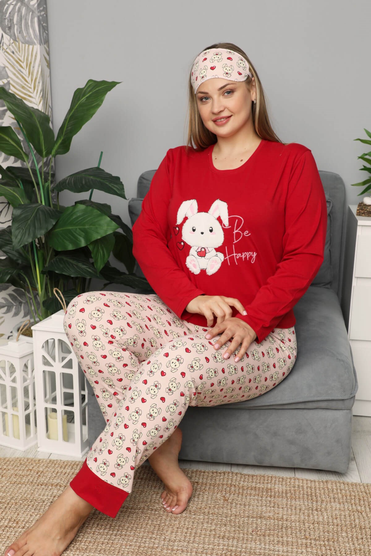 Kışlık Uzun Kol Battal Pijama Takımı