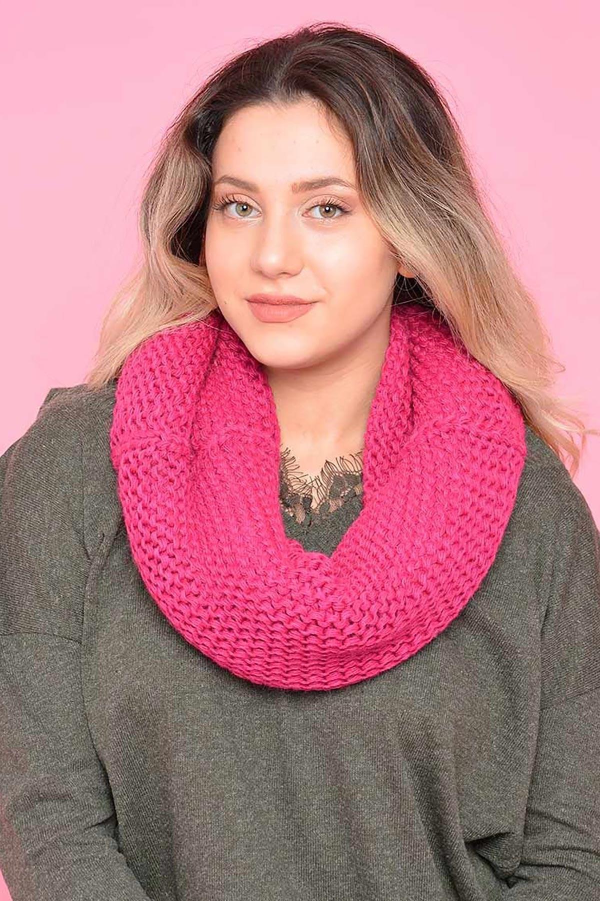 Lanza Çift Kat Örgü Boyunluk