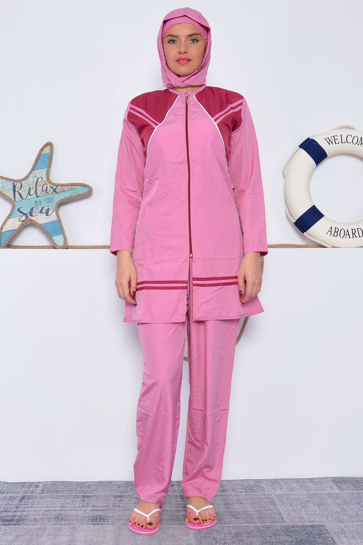 Omuz Şeritli Tam Tesettür Mayo