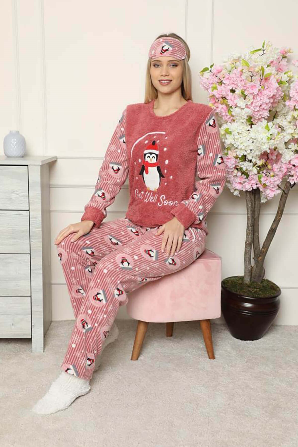 Polar Kadın Gül Pijama Takımı