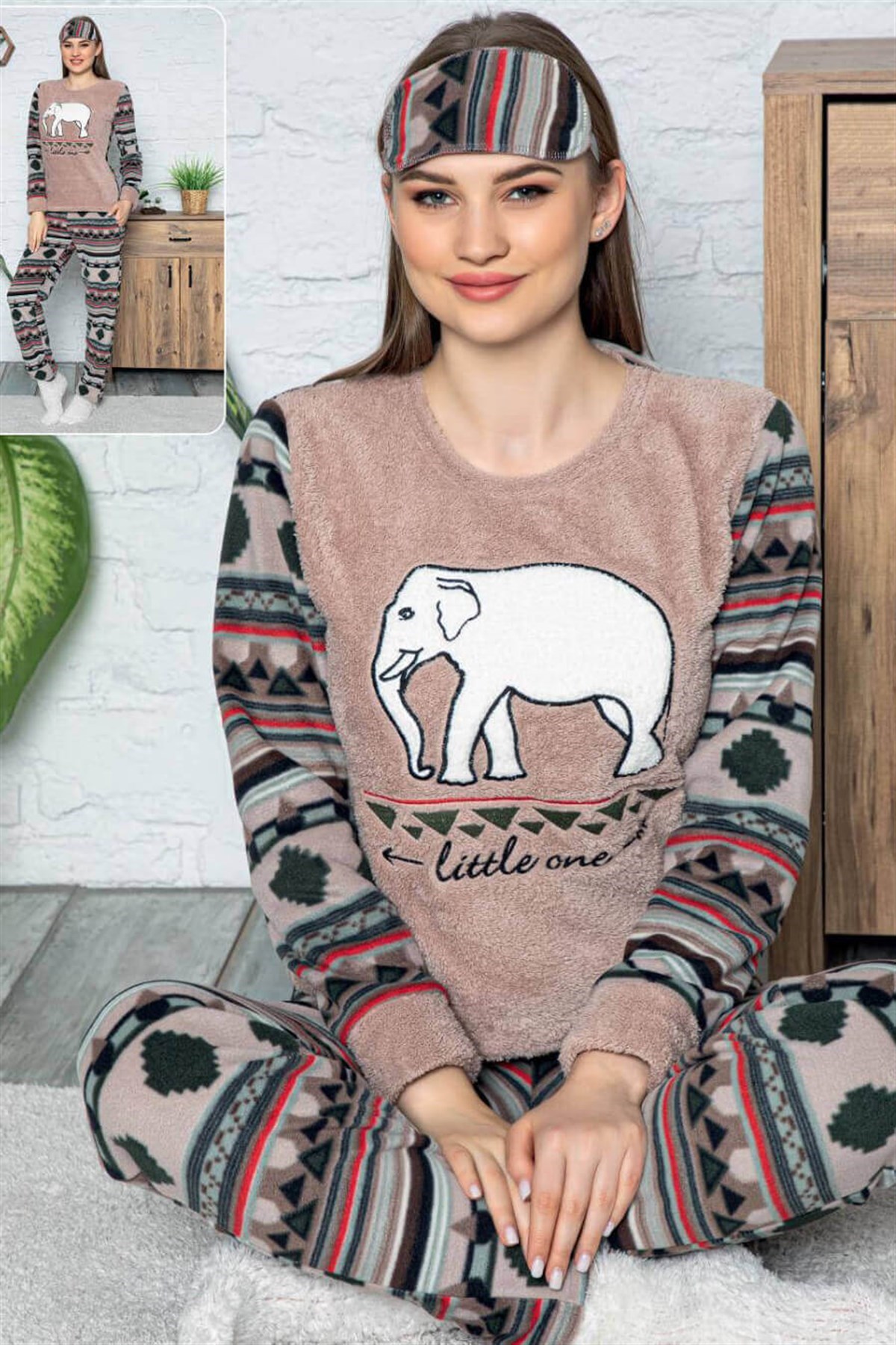 Polar Pijama Takımı Vizon