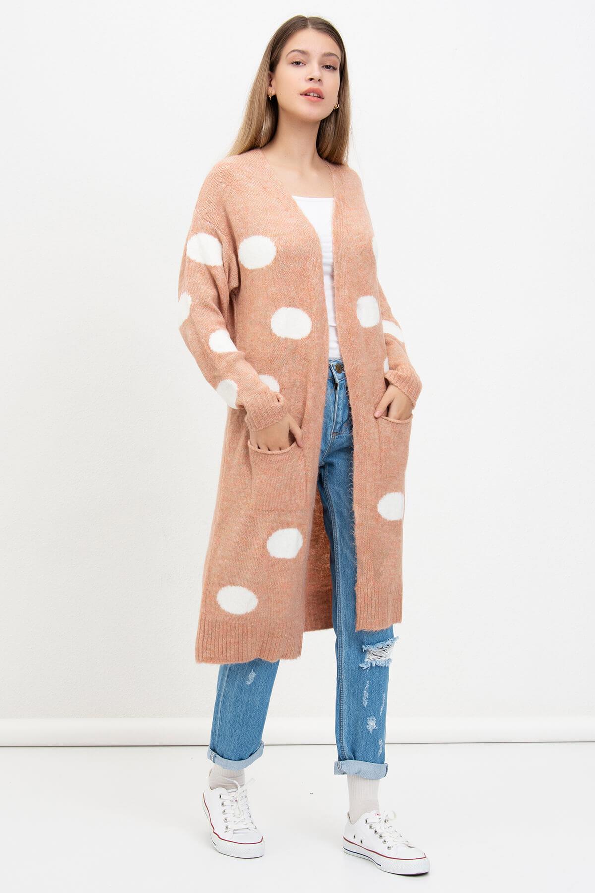 Puanlı Hırka Pudra