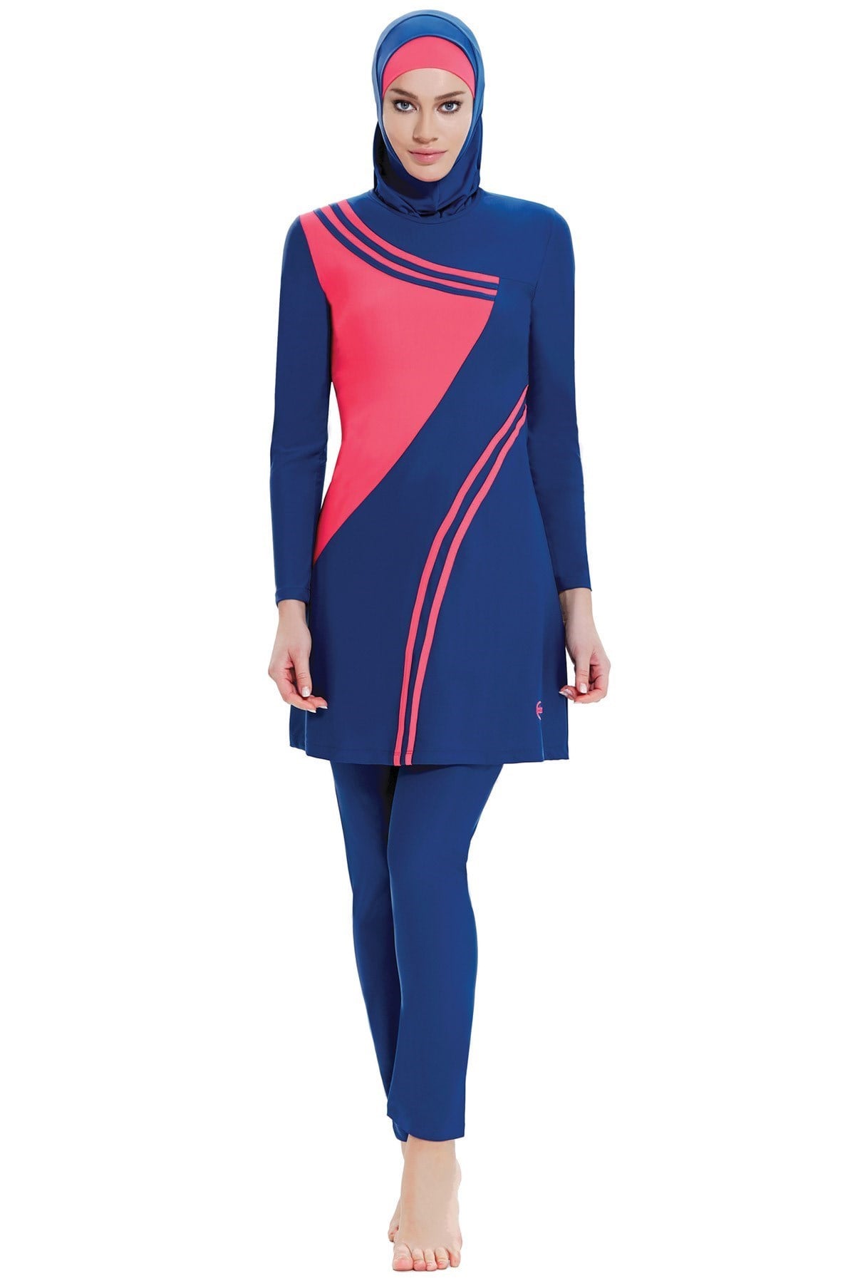 Tesettür Mayo Full Lycra Açık Lacivert
