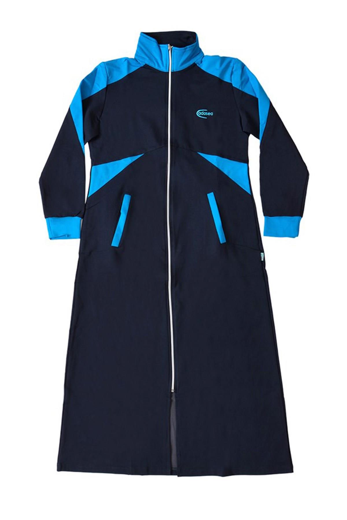 Tesettür Pardesü Eşofman Lacivert