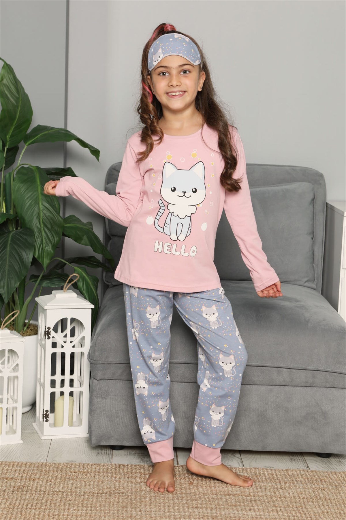 Uzun Kol Çocuk Pijama Takımı