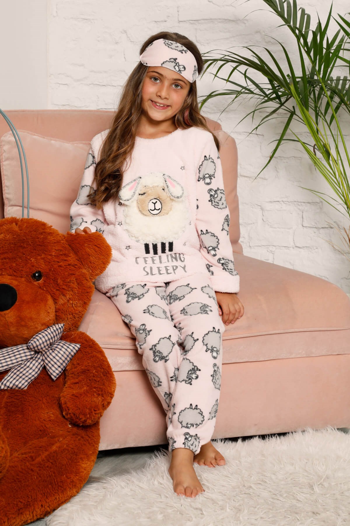 Welsoft Kışlık Kız Çocuk Pijama Takımı