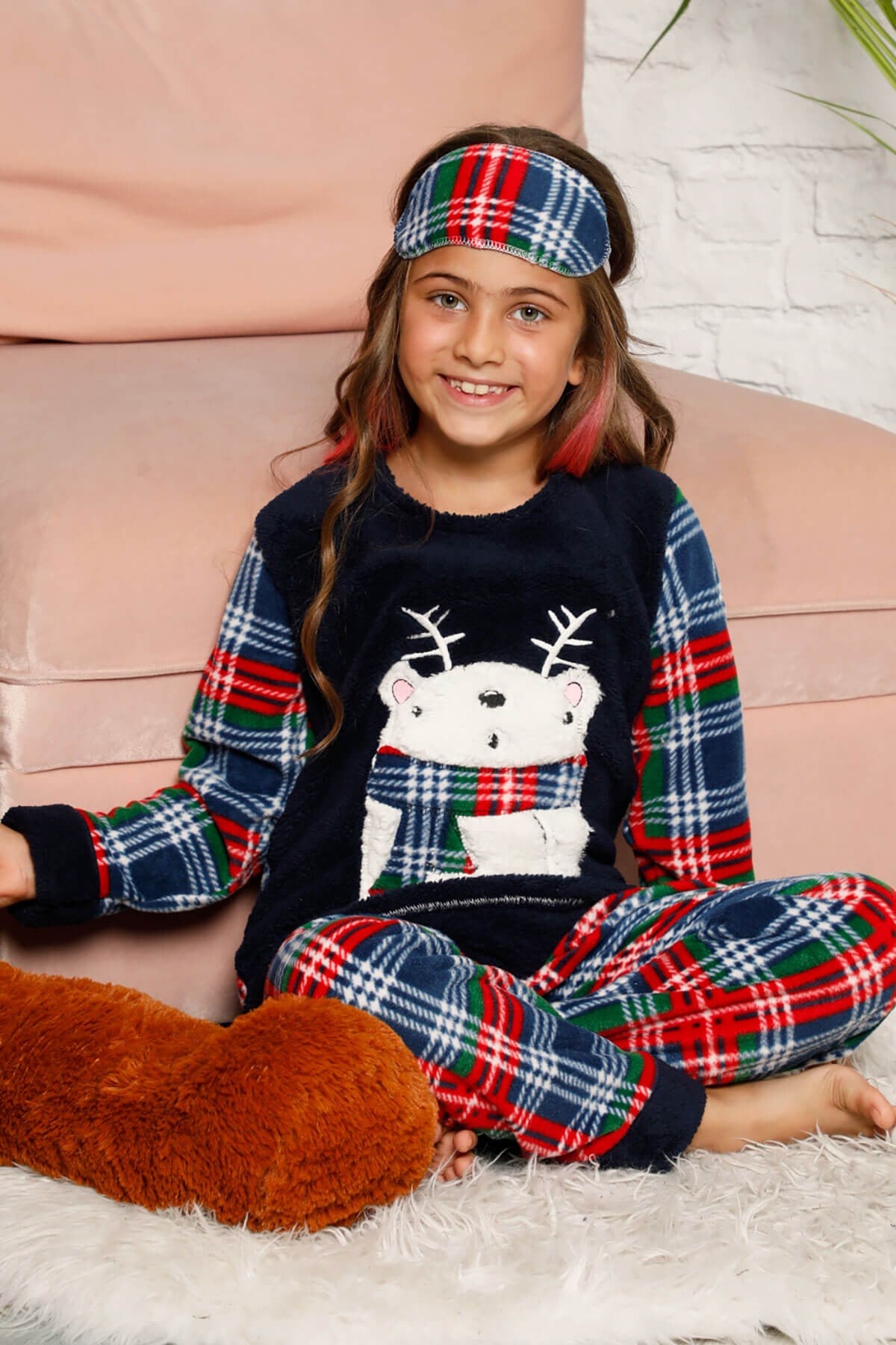 Welsoft Kışlık Kız Çocuk Pijama Takımı