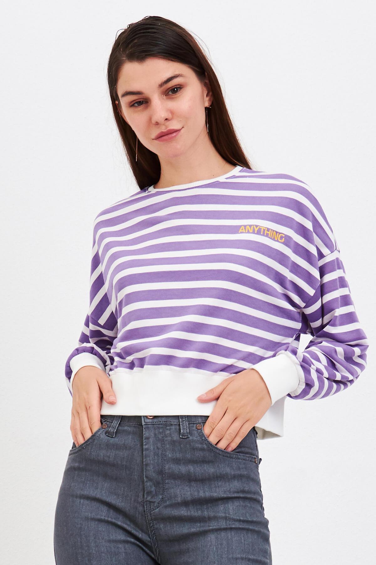 Yarasa Kol Sweat Lila