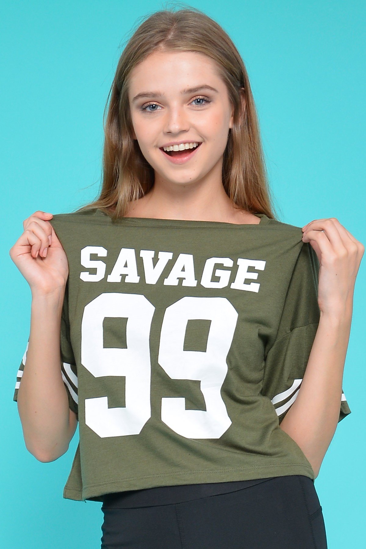 Yazı Detaylı T-Shirt