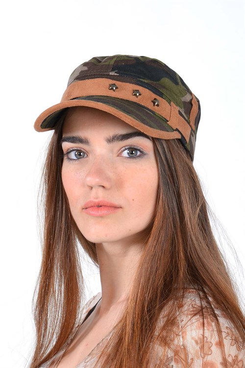 Castro Kamuflaj Kadın Şapka