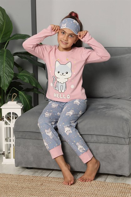 Uzun Kol Çocuk Pijama Takımı
