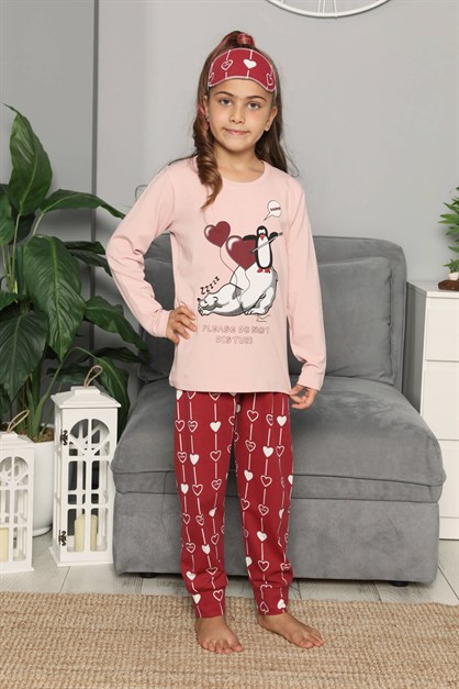 Uzun Kol Çocuk Pijama Takımı