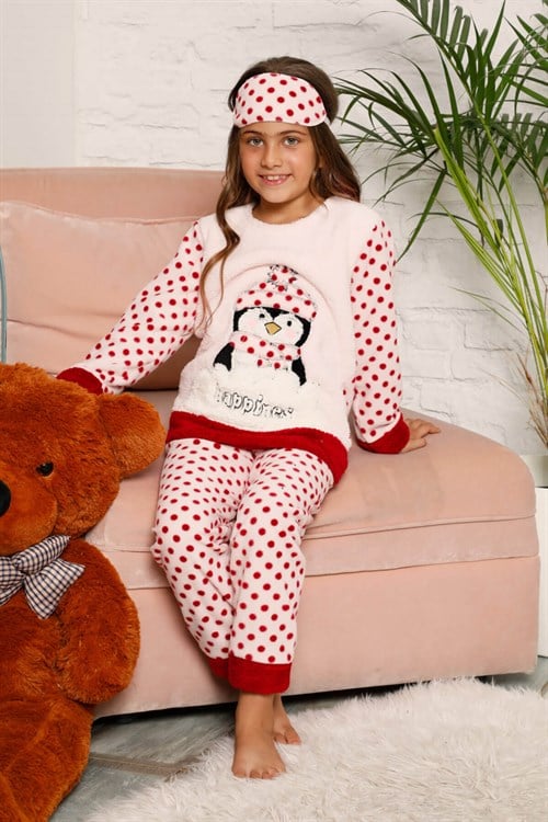 Welsoft Kışlık Kız Çocuk Pijama Takımı