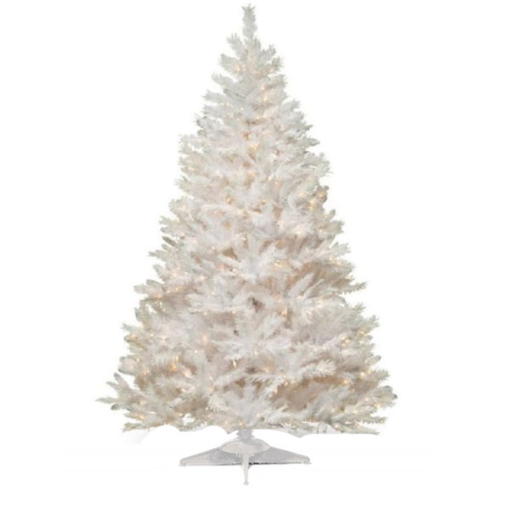 Beyaz Yılbaşı Ağacı 150 Cm 224 Dal, Yapay Dekoratif Çam Ağacı