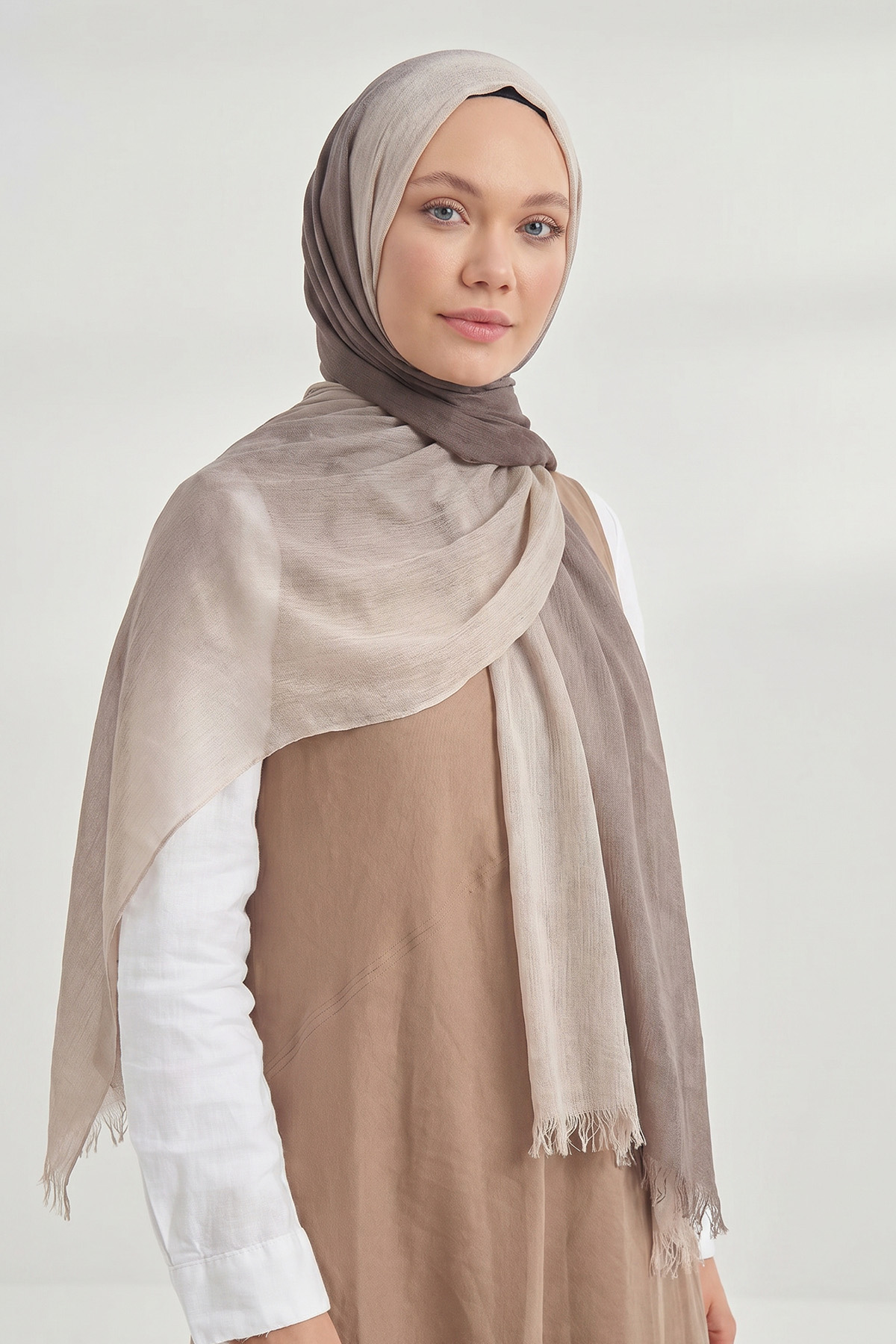  PURE COMFORT VİSKOZ ŞAL - KOYU VİZON-VİZON