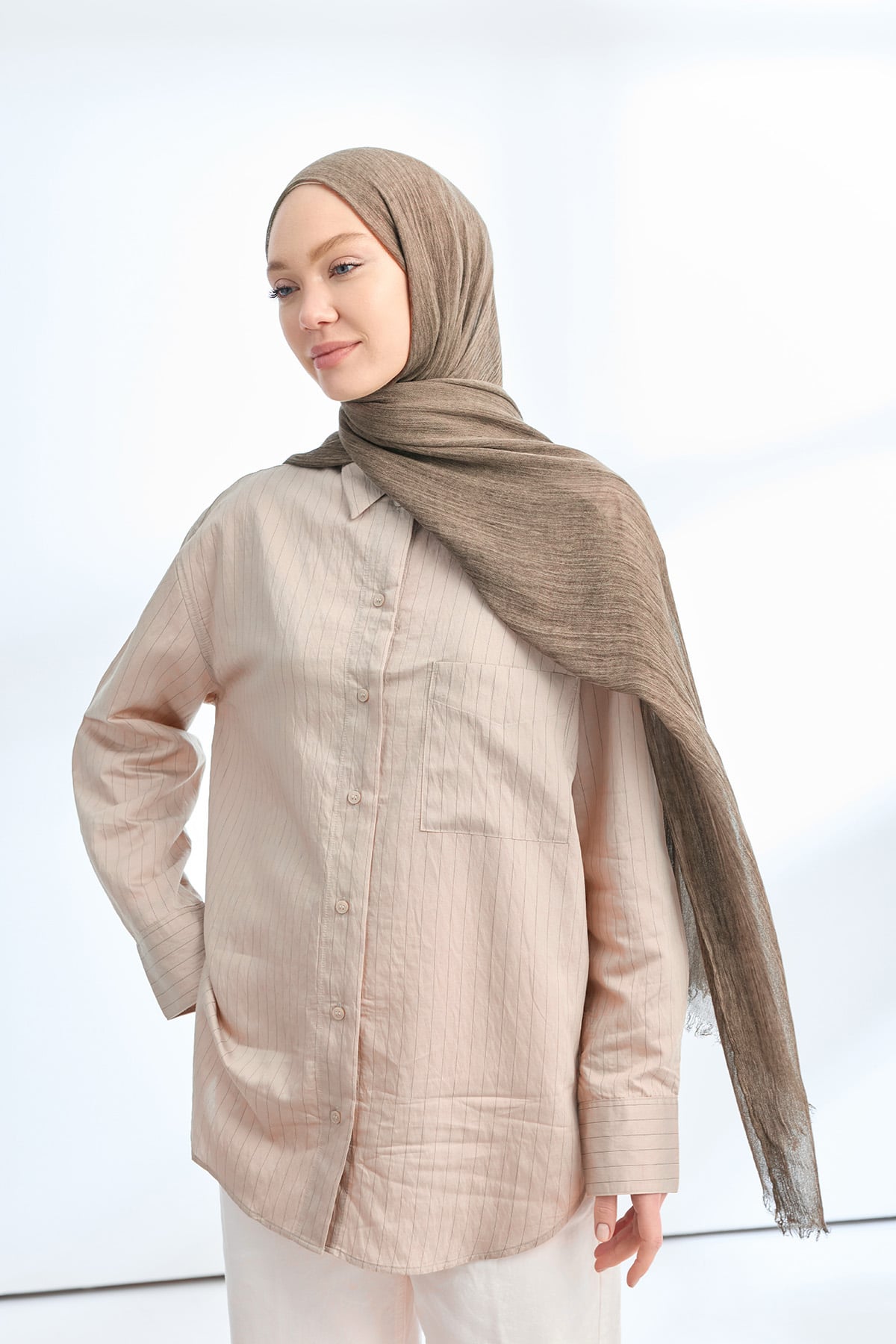ORGANIC TOUCH VİSKOZ ŞAL - ALMOND