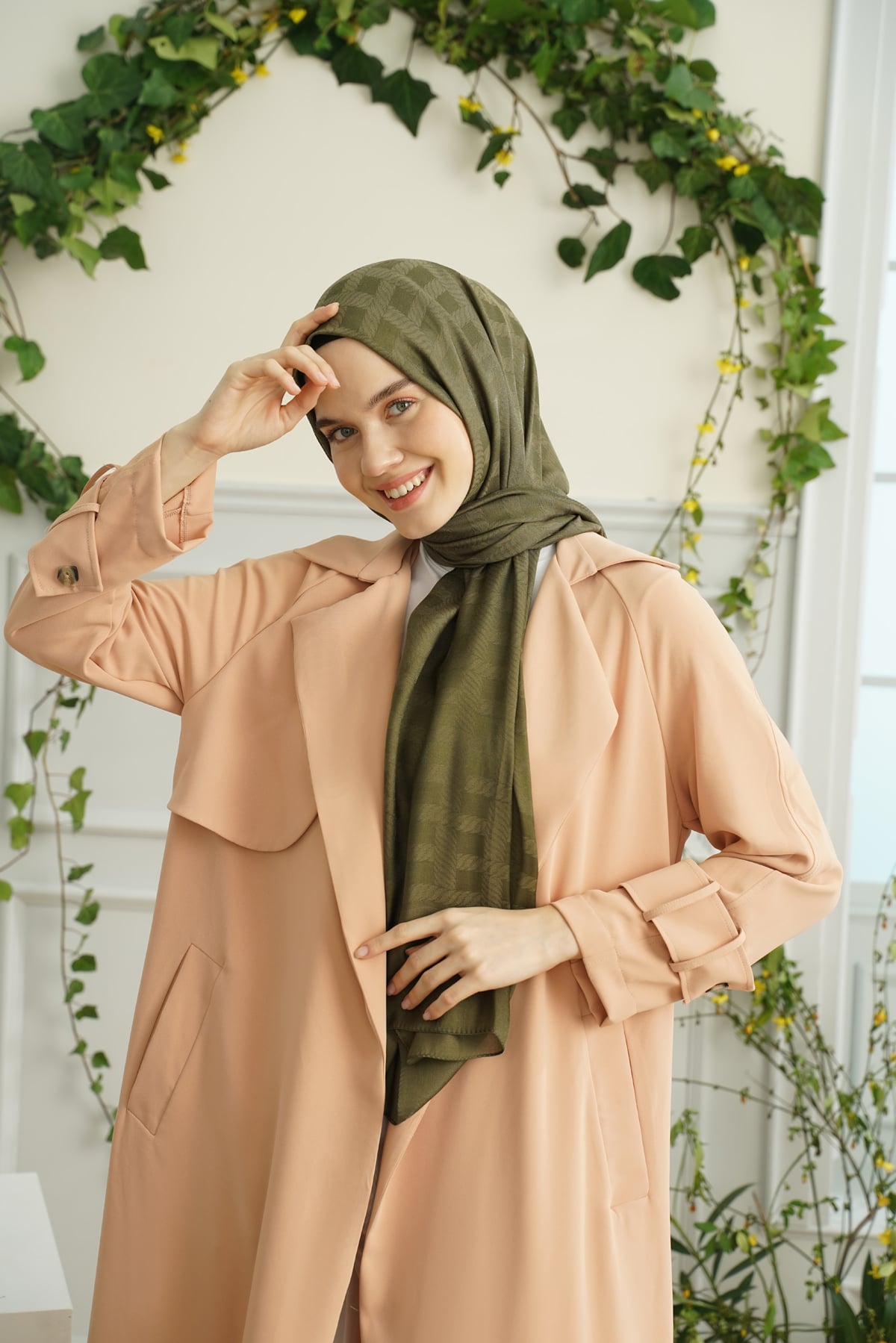 ZİNCİR DESEN ŞAL - HAKİ