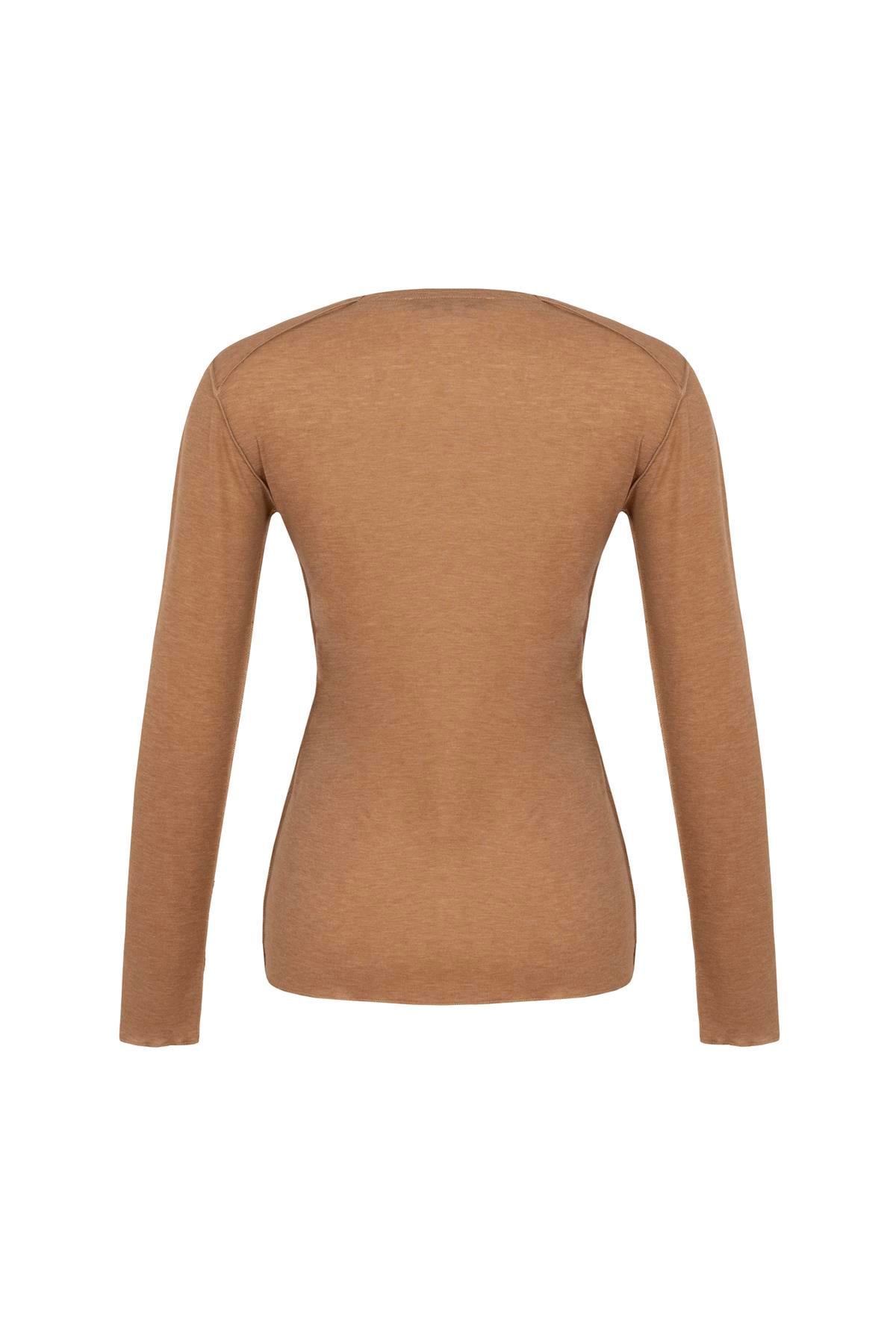 Long Sleeve Top Camel