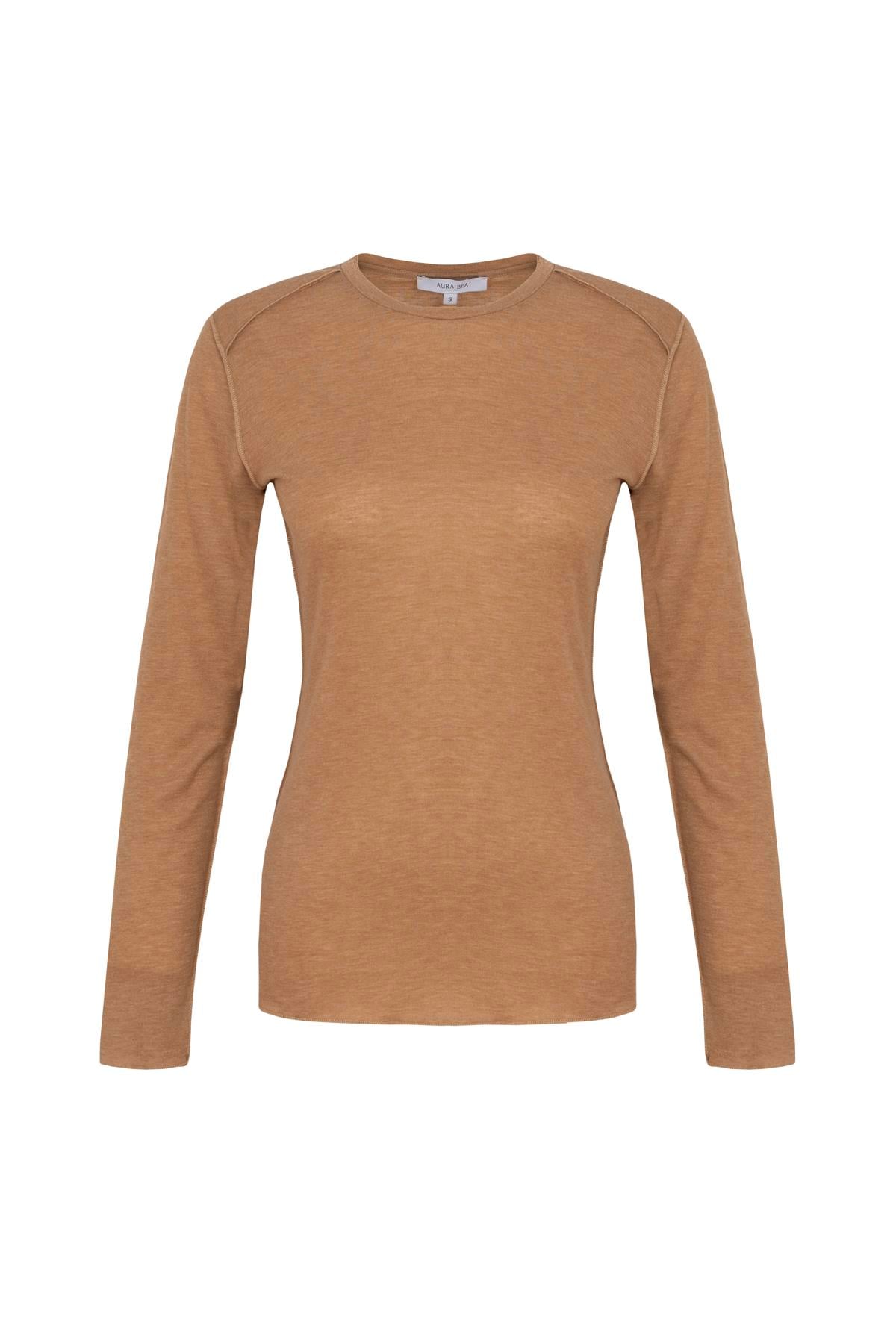 Long Sleeve Top Camel