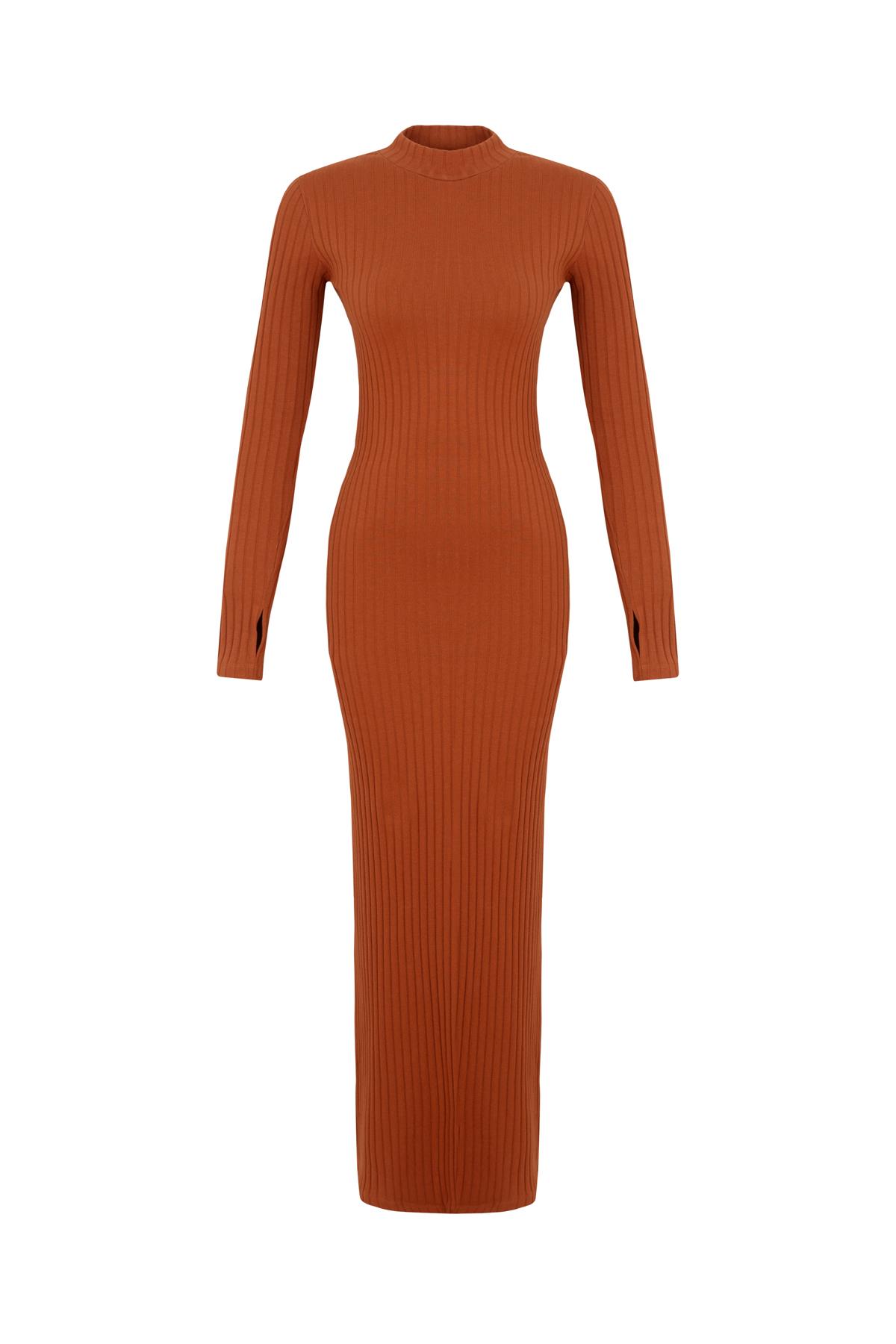 Slim Fit Maxi Dress Terracota